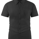 LAPEL LINEN SHIRT FOR MEN