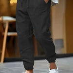 DRAWSTRING LINEN TROUSERS FOR MEN