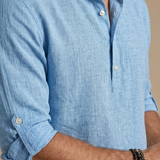 LINEN BLEND POLO FOR MEN