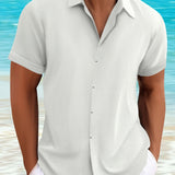 LINEN LAPEL SHIRT FOR MEN
