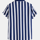 Wide Stripes Stand Shirts