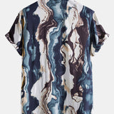 Ink Abstract Print Shirt
