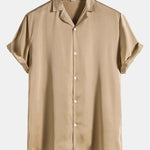 Satin Revere Collar Shirt