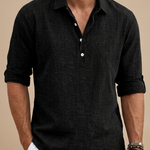 LINEN BLEND POLO FOR MEN