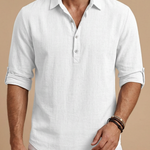 LINEN BLEND POLO FOR MEN