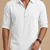 LINEN BLEND POLO FOR MEN