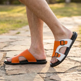 Thornhill Genuine Leather Slide Sandals