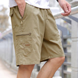 DRAWSTRING COTTON SHORTS FOR MEN