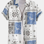 Paisley Print Shirt & Shorts Set