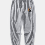 Cool Bear Print Relax Fit Crew Neck Sweatshirt & Jogging Pants Set