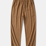 Corduroy Patchwork Hooded Shirt with Pockets & Corduroy Pants Set