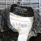 EMBROIDERED DENIM JACKET FOR MEN