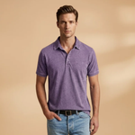 Polo Shirt with Classic Collar and Relaxed Fit