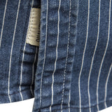 Stripe Washed Denim Shirt with Pockets