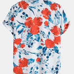 Floral Print Resort Button Up Shirt