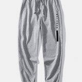 Balance Stripe Print Crew Neck Sweatshirt & Jogging Pants Set
