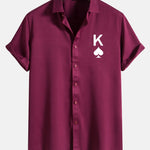 Poker Spades Graphic Print Shirts