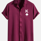 Poker Spades Graphic Print Shirts