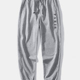 Paris Slogan Print Relax Fit Crew Neck Sweatshirt & Jogging Pants Set