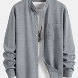 Long Sleeve Stand Collar Shirt