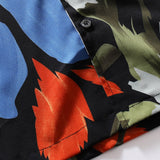 Hand Drawn Floral Print Revere Shirt