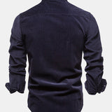 Regular Fit Cotton Corduroy Shirt with Pockets