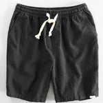 Linen and Rayon Blend Shirt & Linen Cotton Blend Drawstring Shorts Set