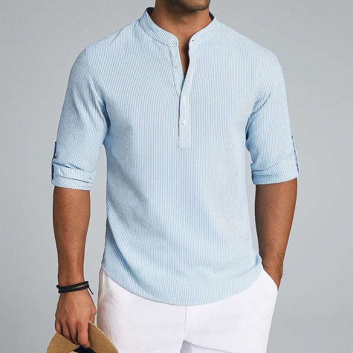 STRUCTURED WEAVE SHIRT FOR MEN