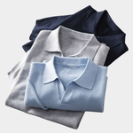 Elijah | Textured knit polo shirt