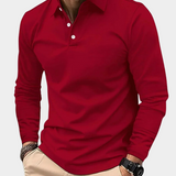 Adrian | Modern long-sleeved polo shirt