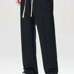 Milano Print Contrast Polo Sweatshirt & Pleated Pintuck Sweatpants Set