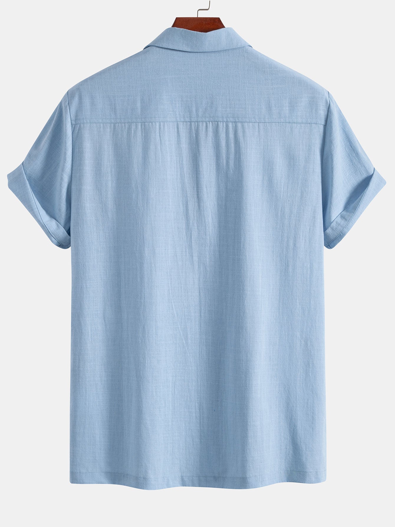 Linen Patchwork Bowling Shirt