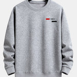 Paris Stripe Print Relax Fit Crew Neck Sweatshirt & Jogging Pants Set