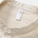 Stand Collar Linen Shirt