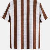 Striped Mesh Knit Shirt