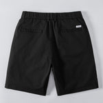 Texture Contrast Knitted V Neck Polo Shirt & Chino Shorts Set