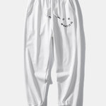 It Is What It Is Print Crew Neck Sweatshirt & Jogging Pants Set