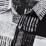 Two Tone Abstract Print Shirt