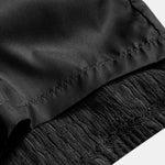 Geometric Jacquard Eyelet Cuban Shirt & Textured Shorts with Lining Set