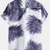 Tropical Leaves Print Shirts