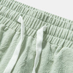 Textured Cotton Revere Shirt & 5" Shorts Set