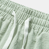 Textured Cotton Revere Shirt & 5" Shorts Set