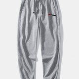 Paris Stripe Print Relax Fit Crew Neck Sweatshirt & Jogging Pants Set
