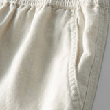 Stripe Crochet Shirt & Straight Leg Linen Pants Set