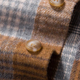 Flannel Plaid Hooded Overshirt