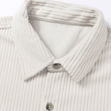 Relax Fit Button Up Corduroy Shirt