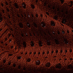 Crochet V Neck Polo Shirt & Straight Leg Linen Pants Set