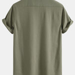 Linen Cuban Shirt with Pockets