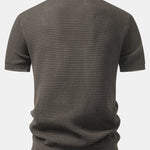 Contrast Zipper Polo & Slim Fit Tapered Trousers Set