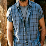 PLAID WOVEN SHIRT FOR MEN